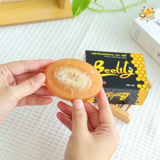 สบู่น้ำผึ้งเสริมใยบวบ 100 กรัม Honey Soap