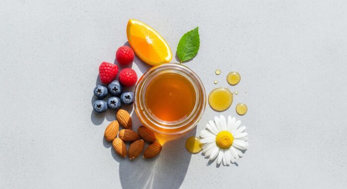 องค์ประกอบของน้ำผึ้งแท้ 100% มีอะไรบ้าง